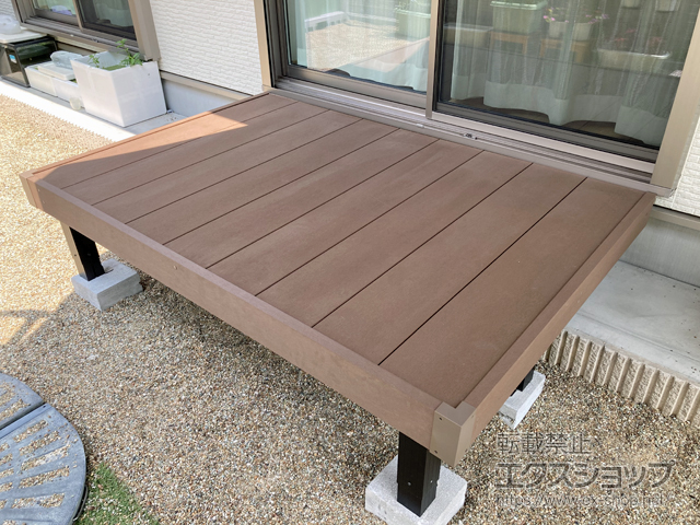 岐阜県各務原市ののウッドデッキ マージウッドデッキ 施工例