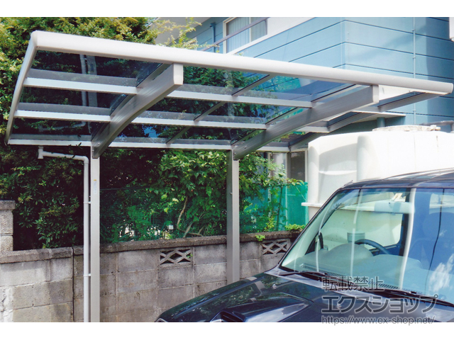 静岡県沼津市ののサイクルポート・駐輪場 プレシオスポート ミニ 積雪〜20cm対応 施工例