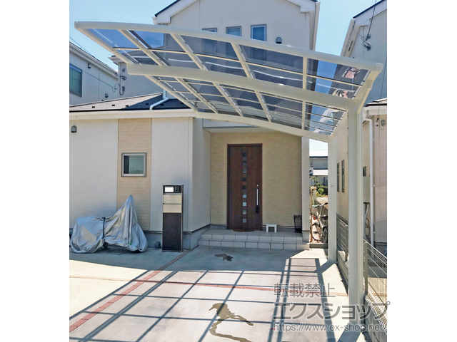 埼玉県鶴ヶ島市ののカーポート ネスカR 積雪〜20cm対応 台風補償付 施工例