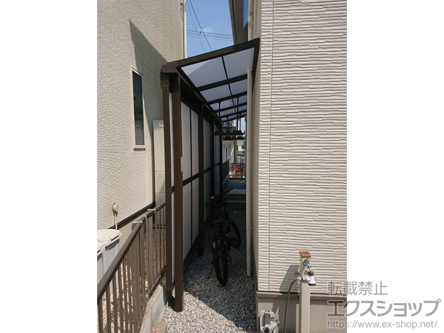 三重県四日市市ののストックヤード スピーネストックヤードF型 パネルタイプ スクリーン仕様 積雪〜20cm対応 施工例