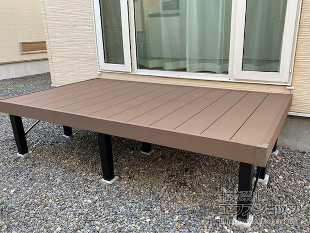 北海道苫小牧市ののウッドデッキ マージウッドデッキ 施工例