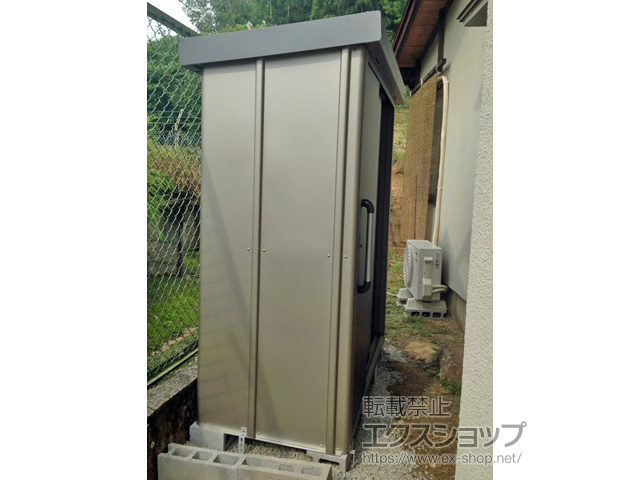 広島県広島市のの物置・屋外倉庫 エスケーエイト SK8-50 一般型 1800×800×1940 SK8-50-GK 施工例