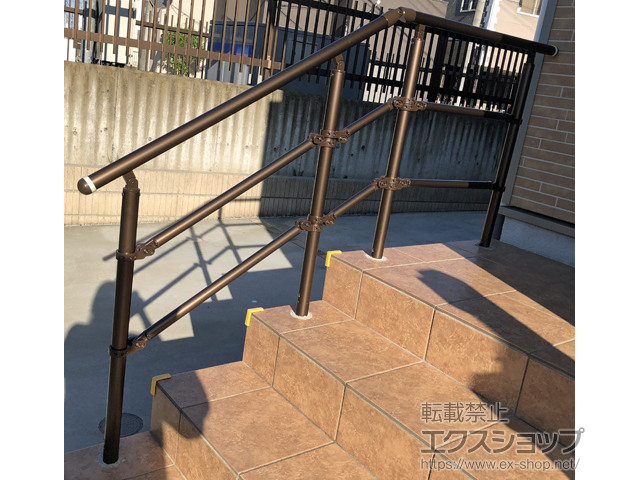 埼玉県草加市のの手すり パルトナーUDフェンス2型(手すり) 横格子タイプ 施工例