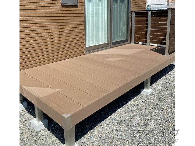 愛媛県宇和島市ののウッドデッキ リウッドデッキ 200 施工例