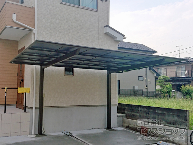 埼玉県所沢市ののカーポート ネスカF (フラットスタイル) 積雪〜20cm対応 施工例