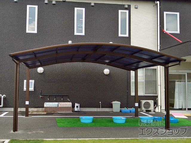 埼玉県三郷市ののカーポート プレシオスポート ワイド 積雪〜20cm対応 施工例