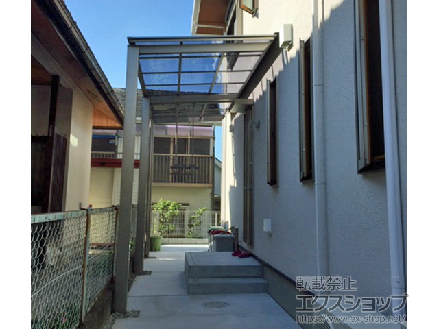 大阪府堺市ののテラス屋根 【特注】フーゴF 独立テラスタイプ 連棟 積雪〜20cm対応 施工例