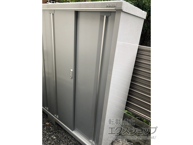 東京都江東区のの物置・屋外倉庫 シンプリー 一般型 1940×515×1603（MJX-195D-P） MJX-195D-P-FS 施工例