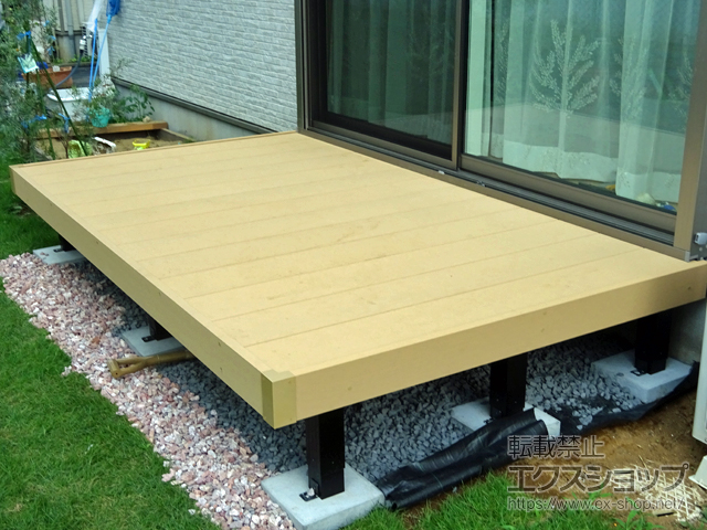 茨城県つくば市ののウッドデッキ リウッドデッキ 200 施工例