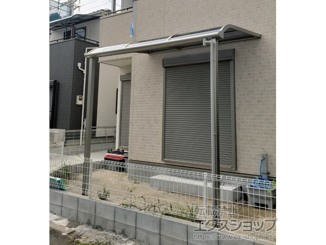 千葉県柏市ののテラス屋根 プレシオステラスII R型 テラスタイプ 単体 積雪〜20cm対応 施工例