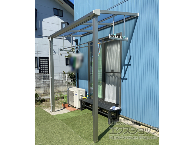 群馬県利根郡昭和村ののテラス屋根 ソラリア F型 テラスタイプ 単体 積雪〜20cm対応 施工例