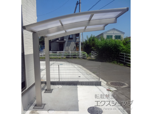 宮城県仙台市ののサイクルポート・駐輪場 プレシオスポート ミニ 積雪〜20cm対応 施工例