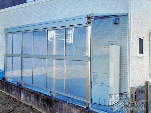 宮城県仙台市ののテラス屋根 ソラリア F型 テラスタイプ 単体 積雪〜20cm対応 施工例