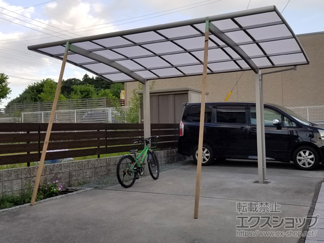 三重県四日市市ののカーポート プレシオスポート 積雪〜20cm対応 施工例