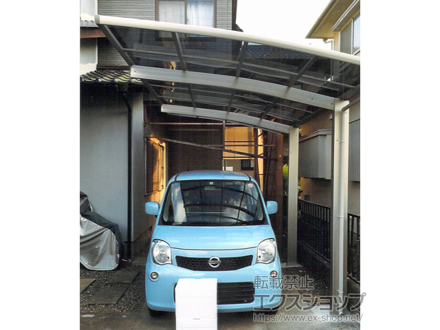 茨城県かすみがうら市ののカーポート プレシオスポート 積雪〜20cm対応 施工例