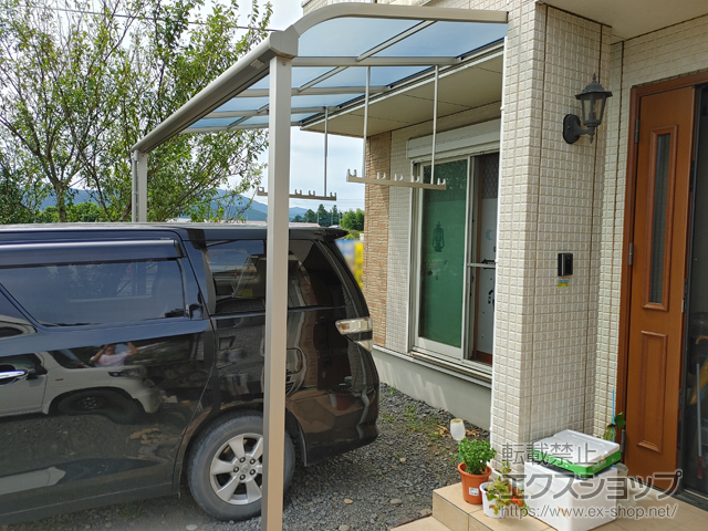 茨城県笠間市ののテラス屋根 ソラリア R型 テラスタイプ 単体 積雪〜20cm対応 施工例