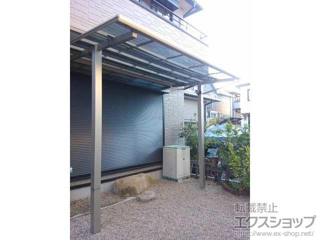 愛知県みよし市ののテラス屋根 エフルージュグランZERO テラスタイプ 積雪〜20cm対応 施工例