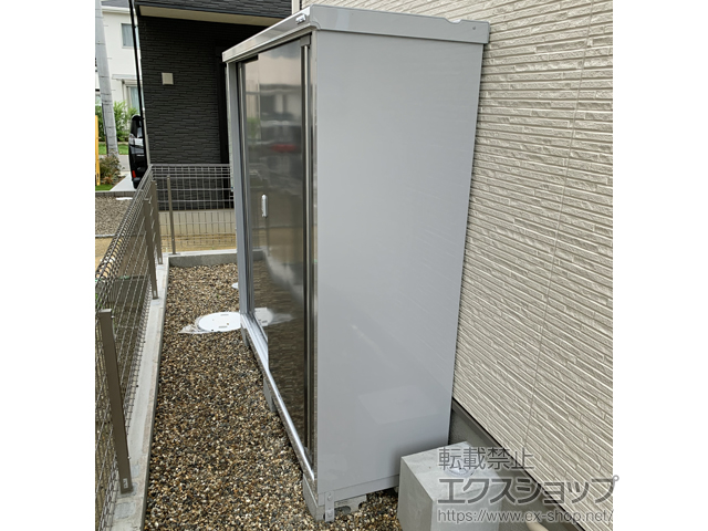 京都府京田辺市のの物置・屋外倉庫 シンプリー 一般型 1740×515×1603（MJX-175D-P） MJX-175D-P-PG 施工例