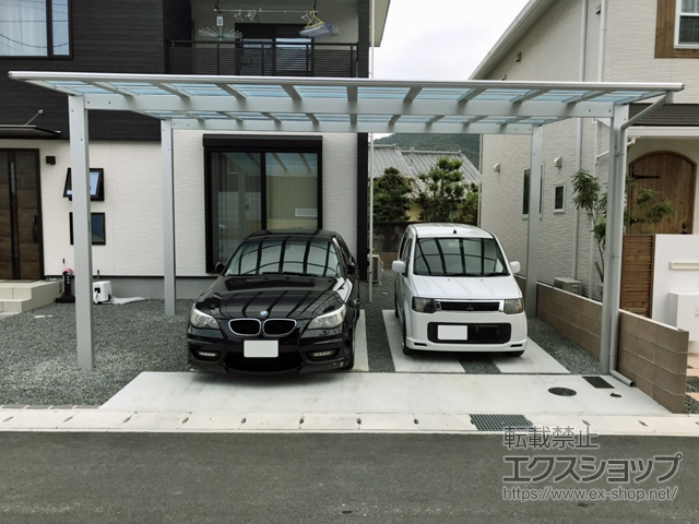 兵庫県姫路市ののカーポート エフルージュ ツイン FIRST 積雪〜20cm対応 施工例