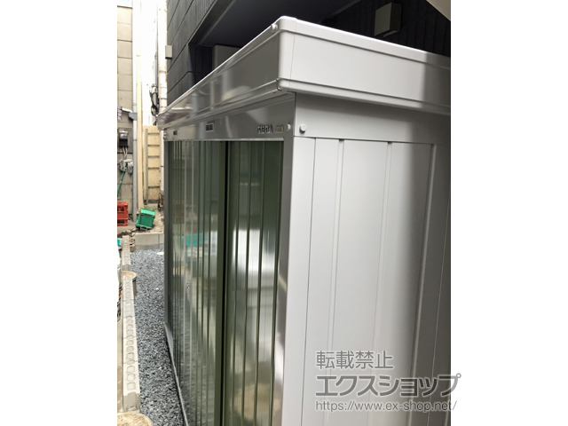 東京都北区のの物置・屋外倉庫 ネクスタ 一般型 3050×950×2020（NXN-29S） NXN-29S-OG 施工例