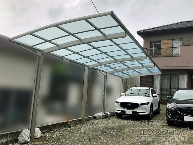愛知県高浜市ののカーポート レイナポートグラン 縦連棟　積雪〜20cm対応 施工例