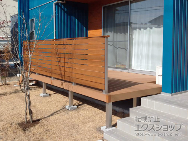 大分県由布市ののウッドデッキ リウッドデッキ 200 施工例