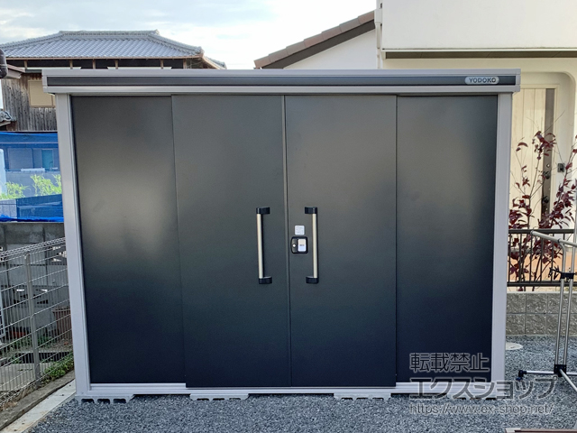 香川県丸亀市のの物置・屋外倉庫 エルモ 一般型 2920×2220×2117（LMD-2922） LMD-2922-SM 施工例