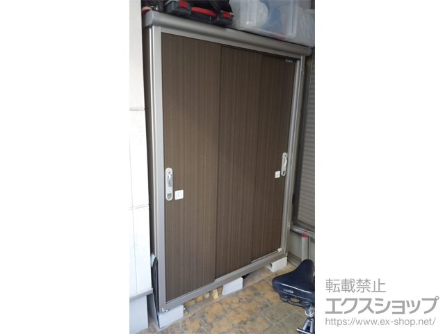 大阪府大阪市のの物置・屋外倉庫 エスモ 一般型 1350×900×1959（ESE-1309A） ESE-1309A-DW 施工例