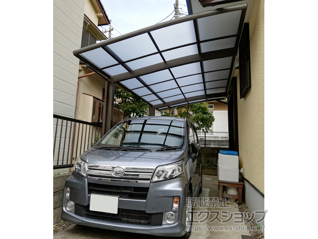 千葉県松戸市ののカーポート ネスカR (ラウンドスタイル) 積雪〜20cm対応 施工例