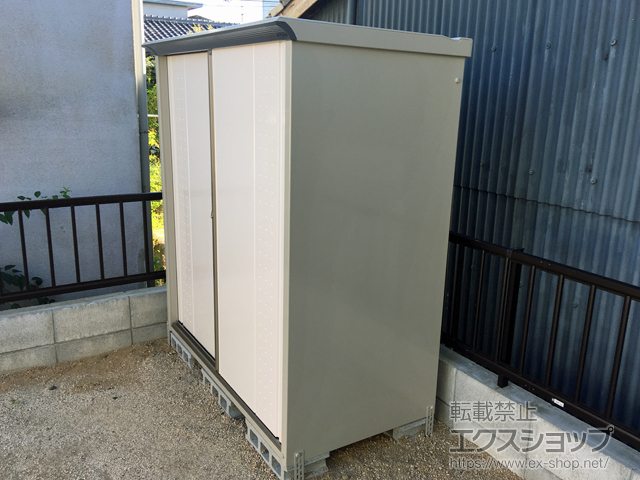 岡山県岡山市のの物置・屋外倉庫 グランプレステージジャンプ 1488×750×1600（GP-157B-T） GP-157B-T-SW 施工例