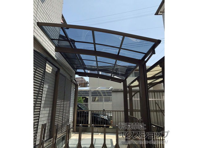 大阪府藤井寺市ののカーポート プレシオスポート 積雪〜20cm対応 施工例