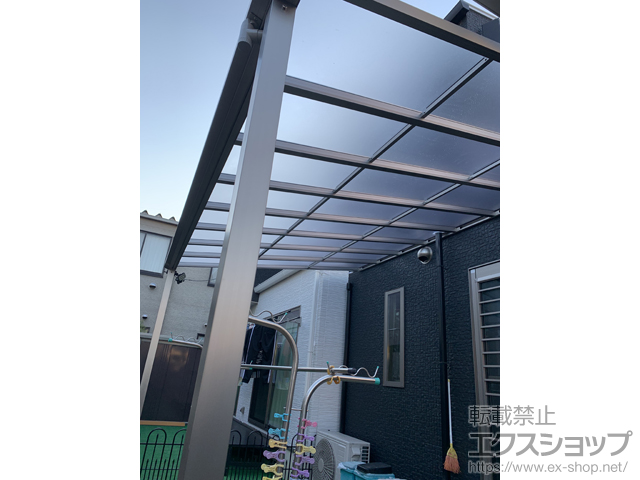 岡山県岡山市のykkapテラス屋根施工例 ソラリア F型 テラスタイプ 単体 積雪 cm対応 1