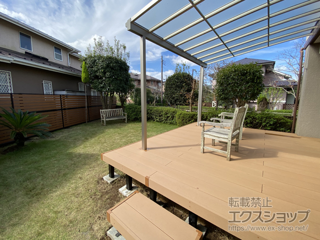 千葉県佐倉市ののウッドデッキ リウッドデッキ 200 施工例