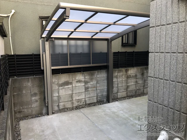 東京都練馬区のLIXIL(リクシル)のサイクルポート・自転車置き場 ネスカRミニ (ラウンドスタイル) 積雪～20cm対応 施工例
