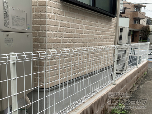 東京都杉並区ののフェンス・柵 ハイグリッドフェンスUF8型 フリーポールタイプ 施工例