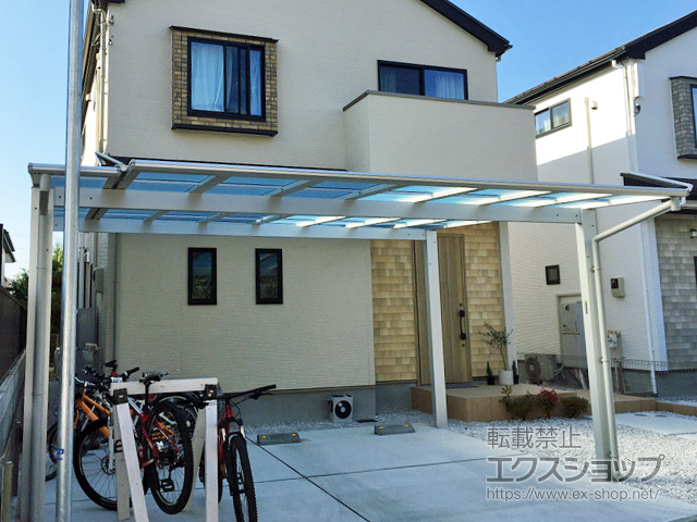 神奈川県川崎市ののカーポート エフルージュ ツイン FIRST 積雪〜20cm対応 施工例