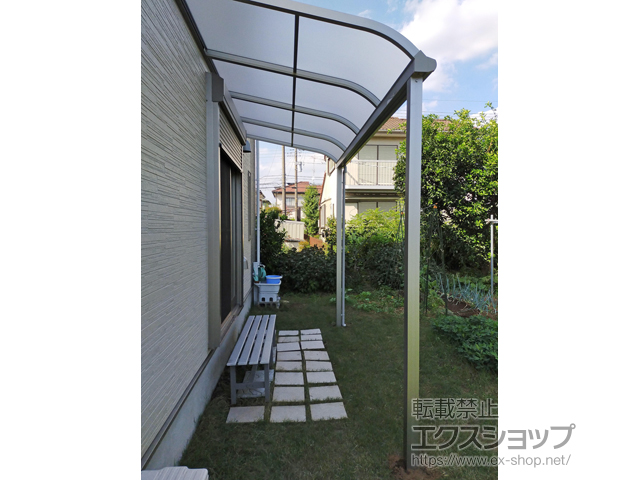 千葉県野田市ののテラス屋根 ソラリア R型 テラスタイプ 単体 積雪〜20cm対応 施工例