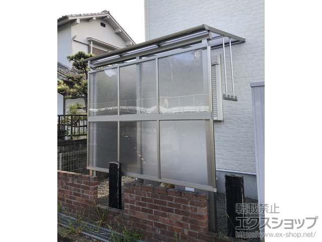 和歌山県橋本市ののテラス屋根 プレシオステラスII F型 テラスタイプ 単体 積雪〜20cm対応 施工例