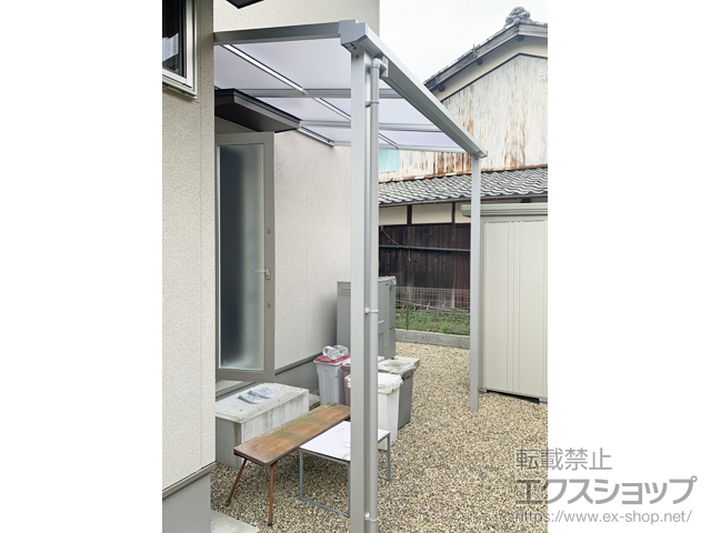 京都府京都市ののテラス屋根 ソラリア F型 テラスタイプ 単体 積雪〜20cm対応 施工例