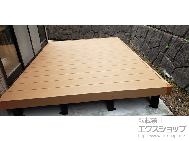 富山県富山市ののウッドデッキ リウッドデッキ 200 施工例