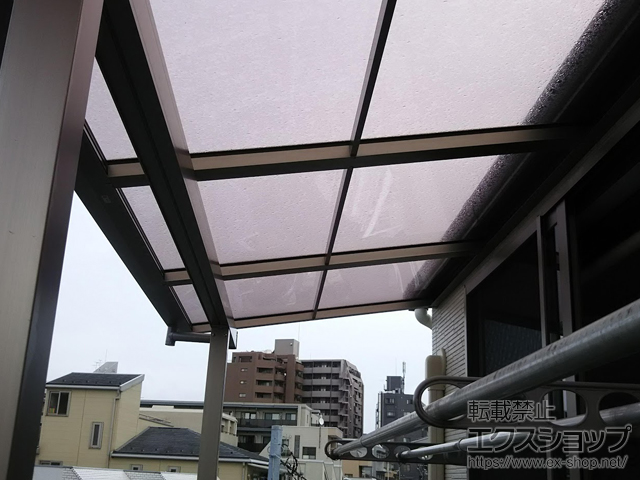 東京都文京区ののバルコニー・ベランダ屋根 スピーネ F型 屋根タイプ 連棟 積雪〜20cm対応 施工例