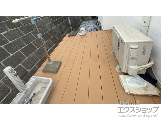 千葉県木更津市ののウッドデッキ リウッドデッキ 200 施工例