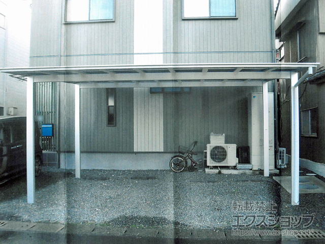 宮崎県都城市ののカーポート ソリッドポート ワイド 積雪〜20cm対応 施工例