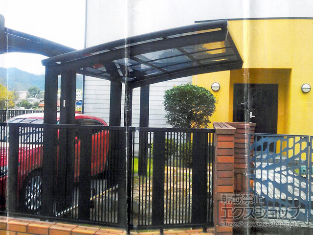 福岡県北九州市ののサイクルポート・駐輪場 ネスカRミニ (ラウンドスタイル) 積雪〜20cm対応 施工例