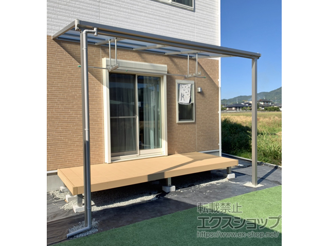 熊本県上益城郡御船町ののウッドデッキ リウッドデッキ 200 施工例