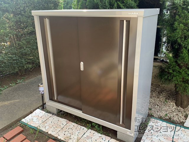 東京都世田谷区のの物置・屋外倉庫 シンプリー 一般型 1320×615×1303（MJX-136C-P） MJX-136C-P-TB 施工例