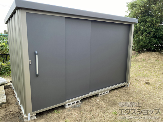 千葉県山武市のの物置・屋外倉庫 エスケーエイト SK8-180 一般型 3000×2000×1940 SK8-180-GK 施工例
