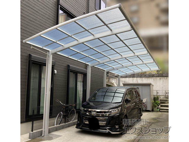 神奈川県横須賀市ののカーポート レイナポートグラン 縦連棟　積雪〜20cm対応 施工例