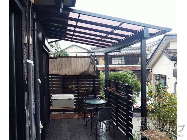 埼玉県入間市ののテラス屋根 ソラリア F型 1500 テラスタイプ 単体　積雪〜50cm対応 施工例