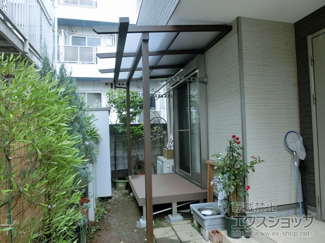 東京都多摩市ののテラス屋根 サザンテラス (パーゴラ仕様) テラスタイプ 単体 積雪〜20cm対応 施工例
